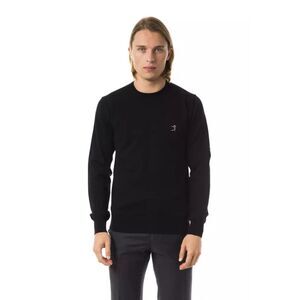 Uominitaliani Black Merino Wool Men's Men's Sweater